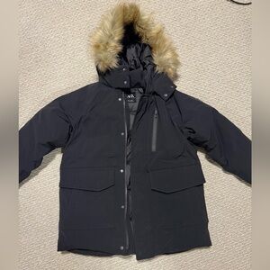 Zara black kids down puffer jacket